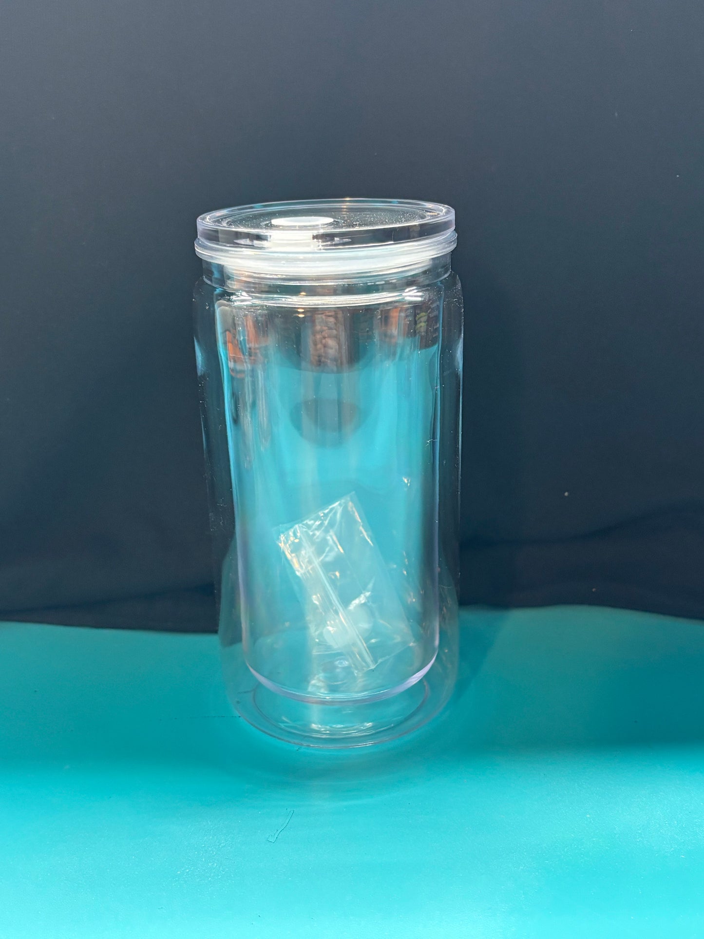 16 OZ Acrylic Snow Globe Tumbler