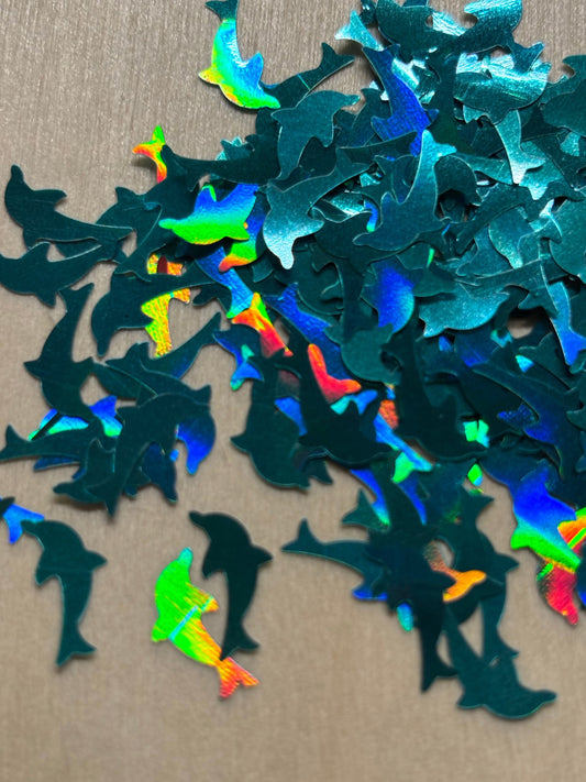 Swimming with dolphin