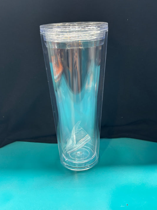 24 OZ Acrylic Snow Globe Tumbler